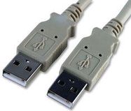 LEAD, USB A MALE-A MALE, BEIGE 1M