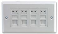 FACEPLATE, CAT5E, 4PORT