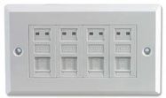 FACEPLATE, CAT5E, 4PORT