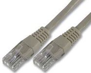 PATCH CORD, RJ45 PLUG, CAT6, 10M, GREY