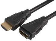 LEAD, HDMI, M TO F, GOLD, 3M