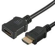 LEAD, HDMI, MALE-FEMALE, GOLD, 3M