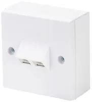 FACEPLATE, RJ45, 8P8C, 2PORT, CAT5E