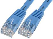 PATCH LEAD, SLIM CAT 6, BLUE 1M