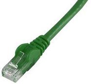 PATCH CORD, RJ45 PLUG-PLUG, 1M, GRN