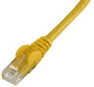 PATCH CORD, RJ45 PLUG-PLUG, 200MM, YEL