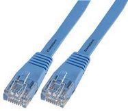 LEAD, FLAT CAT5E, LSOH, BLUE, 1M