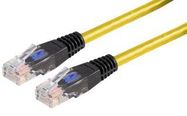 LEAD, CAT 5E CROSSOVER, 1M, YELLOW