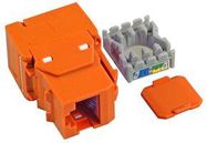 MODULAR, RJ45, RCPT, CAT6, 8P8C, ORANGE