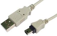 USB CABLE, 2.0A PLUG-MINI B PLUG, 2M