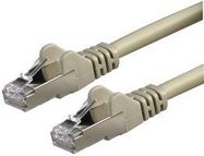 PATCH CORD, RJ45 PLUG, CAT6A, 0.5M, GREY