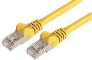 PATCH CORD, RJ45 PLUG, CAT6A, 2M, YELLOW