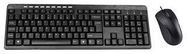 KEYBOARD & MOUSE SET, USB, OPTICAL, BLK