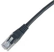 LEAD, CAT6 UTP, BLACK 0.5M