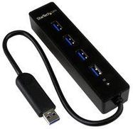 HUB, 4 PORT PORTABLE USB3.0, STARTECH