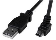 LEAD, USB A-DOWN ANGLE MINI B, 2M BLACK