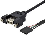 LEAD,PANEL MNT USB A-USB HEADER F-F 0.3M