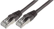 PATCH LEAD, CAT 6A, SFTP, BLACK 1M