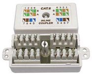 COUPLER, CAT 6 PUNCHDOWN, WHITE