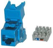 MODULAR, RJ45, RCPT, CAT6, 8P8C, BLUE