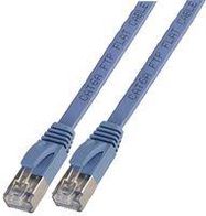 PATCH LEAD, SLIM CAT 6A SSTP, BLUE 0.5M