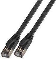 PATCH LEAD, SLIM CAT 6A SSTP, BLACK 5M