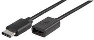 LEAD, USB2.0 A FEMALE-TYPE C, 2M BLACK