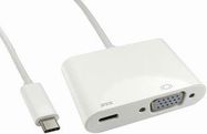 ADAPTER, USB C-VGA, POWER DELIVERY