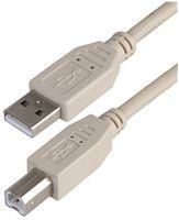 LEAD, USB2.0 A MALE - B MALE, GREY 2M