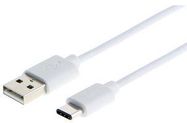 LEAD, USB2.0 A MALE-TYPE C, WHITE 3M