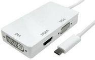 USB-C - HDMI-DVI-VGA ADAPTER