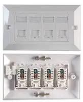 FACEPLATE, CAT5E, 4PORT