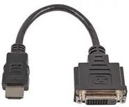 LEAD, HDMI MALE - DVI-D FEMALE 0.2M