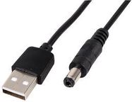 LEAD, USB-5.5MM 5V DC, TYPE M BARREL 1M