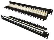 PATCH PANEL, 24 PORT CAT 6, LOKJAC