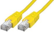 PATCH CORD, RJ45 PLUG-PLUG, YEL, 20M