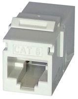 KEYSTONE COUPLER, RJ45 JACK, CAT6, WHT