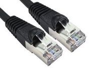 PATCH LEAD, CAT 6A LSZH, BLACK 2M