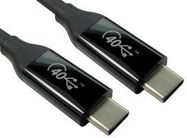 USB4 CABLE, 40GB-S, BLACK, 0.8M, RETAIL