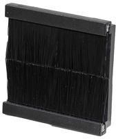 BRUSH STRIP MODULE, BLK, EURO FACEPLATE