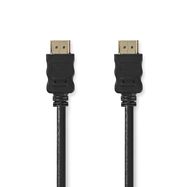 High Speed HDMI™ Cable with Ethernet | HDMI™ Connector | HDMI™ Connector | 4K@30Hz | ARC | 10.2 Gbps | 1.50 m | Round | PVC | Black | Label