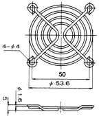 Fan guard 60x60mm SUNON