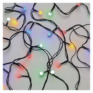 LED garland SMALL BALLS, 230Vac, 20m, 200 x LED, multicolor, timer, EMOS