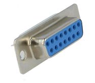 Connector:D-Sub;female;PIN:15;soldered,on cable;gold flash