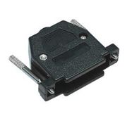 Enclosure:for D-Sub connectors;straight;UNC4-40;black