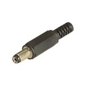 Power plug DC 1.5/5.5 mm, cable mount, soldered