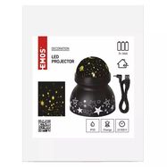 LED decorative projector "SPACE", 3xAA, warm white, EMOS