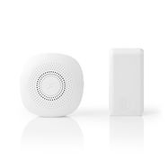 Wireless Doorbell Set | Mains Powered | 220 - 240 V AC 50 Hz | 1x CR2032 | Volume: 80 dB | Signal range: 100 m | Adjustable volume | 36 Melodies | 1 Receiver | White