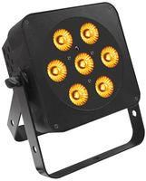 LED WASH LIGHT, 7X 5W RGBA, BLK