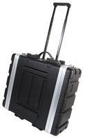 FLIGHT CASE, ABS 19IN 4U, TROLLEY